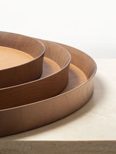 Tableware Collection - Leather Medium Round Tray | 