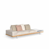 Allure Sofa | Three Seater Fabric Sofa & Shelf | 