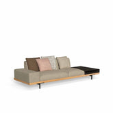 Allure Sofa | Three Seater Fabric Sofa & Shelf | 