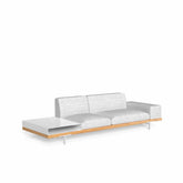 Allure Sofa | Three Seater Fabric Sofa & Shelf - Talenti | 