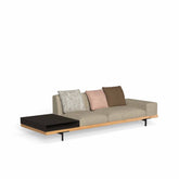 Allure Sofa | Three Seater Fabric Sofa & Shelf | 