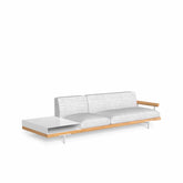 Allure Sofa | Three Seater Wood Sofa & Shelf - Talenti | 