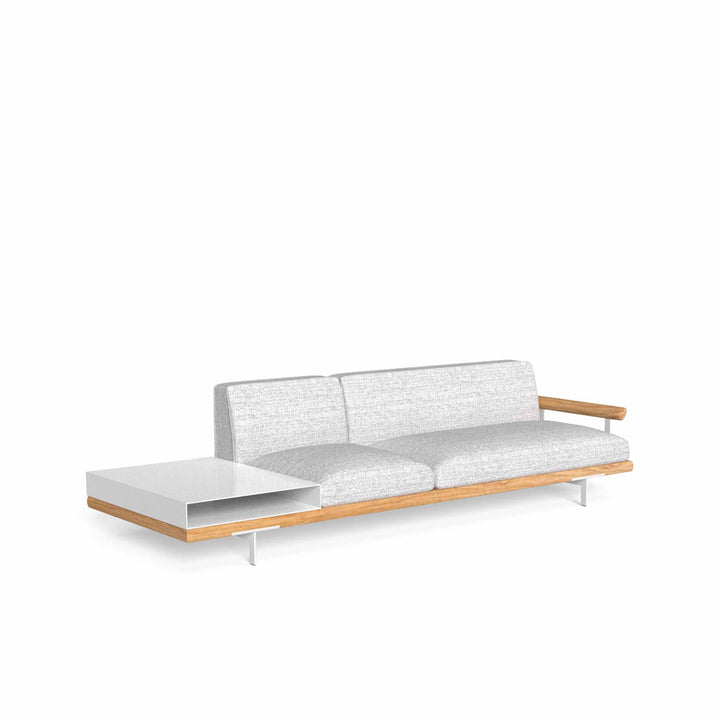 Allure Sofa | Three Seater Wood Sofa & Shelf