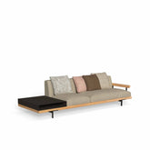 Allure Sofa | Three Seater Wood Sofa & Shelf | 