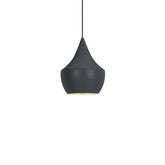 Beat Pendant Fat Black LED - Home Office | 